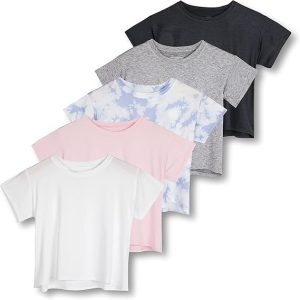 5 Pack: Women's Dry Fit Crop Top